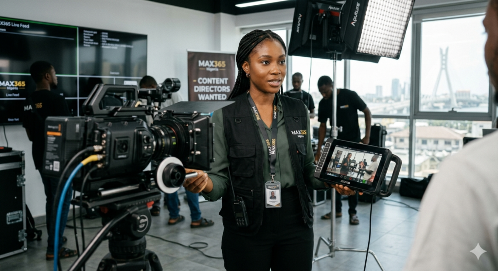 Video Content Director Job in Lagos (₦200,000 – ₦250,000 Monthly) – MAX365 Nigeria