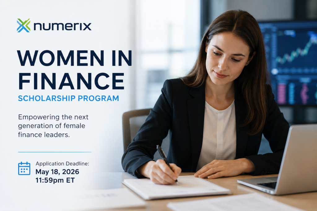 Numerix Women in Finance Scholarship 2026: Apply for the $20,000 Graduate Scholarship Opportunity Numerix Women in Finance Scholarship 2026: Apply for the $20,000 Graduate Scholarship Opportunity