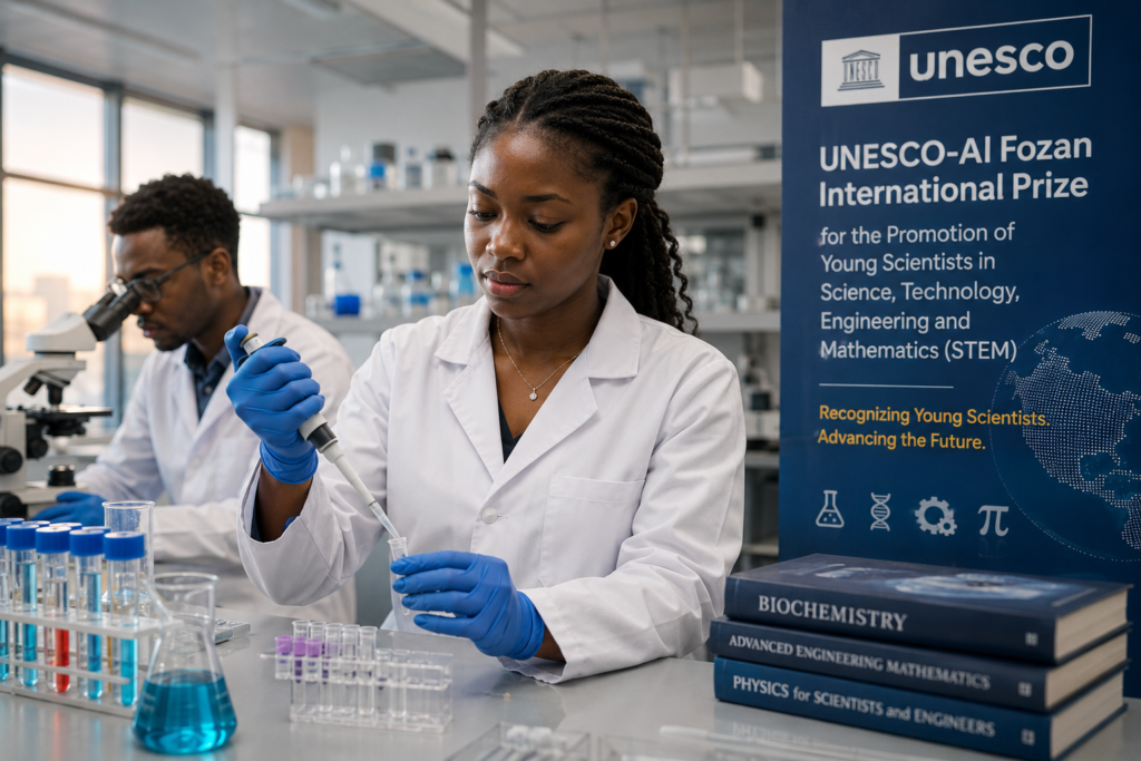UNESCO Opens Applications for the 2026 Al Fozan International Prize for Young Scientists in STEM | Win Up to $50,000 UNESCO Opens Applications for the 2026 Al Fozan International Prize for Young Scientists in STEM