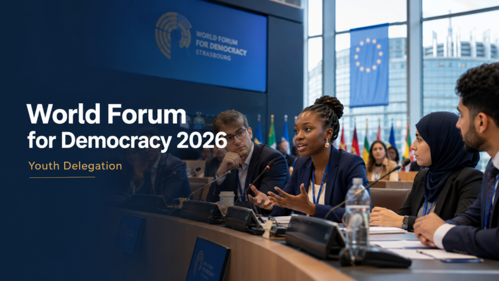 Young People Participating in shaping the future of democracy.