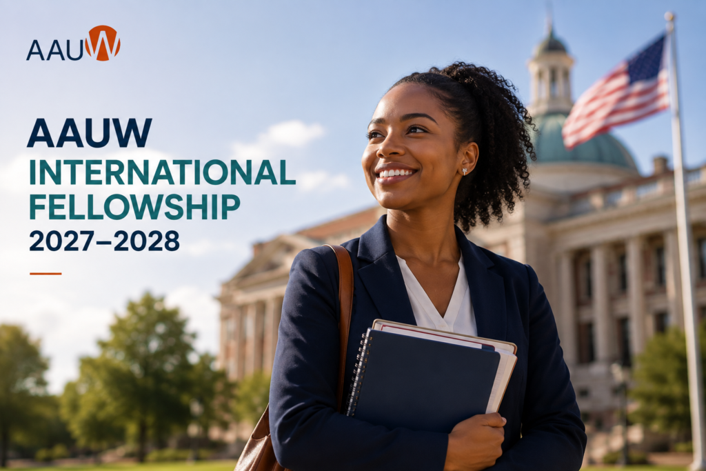 AAUW International Fellowship 2027–2028 for international women pursuing STEM degrees in the USA