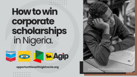 Nigerian university student frustrated with not winning corporate scholarship opportunities.